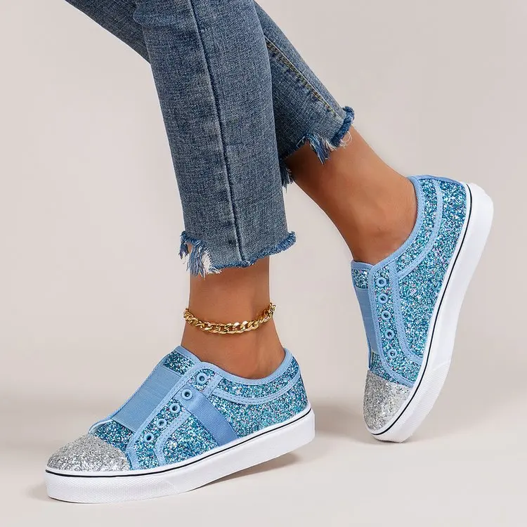 Chaussures en toile Bling pour femmes, design colombien tendance - image de produit 1