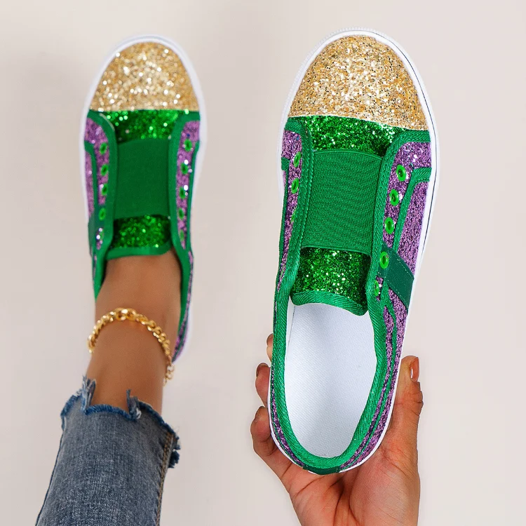 Chaussures en toile Bling pour femmes, design colombien tendance - image de produit 5