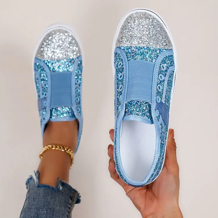 Chaussures en toile Bling pour femmes, design colombien tendance - image de produit 2